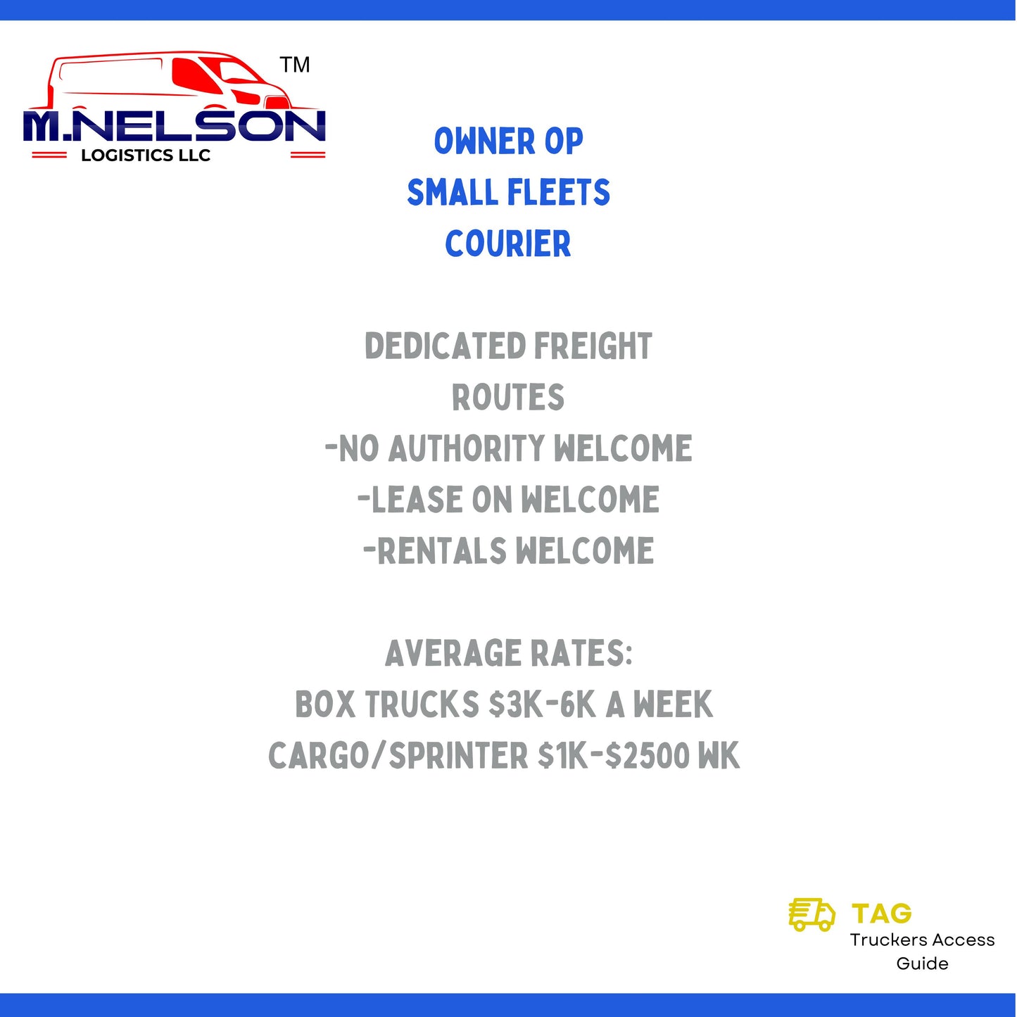 48 State Open Dedicated contract List